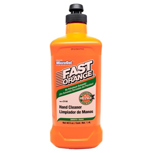 Fast Orange 23148 Smooth Lotion Hand Cleaner, Heavy Duty Waterless Cleaner for Mechanics w/Aloe, Lanolin & Glycerin, Removes Grease, Grime & Stains 48 Beauty & Personal Care Fast Orange