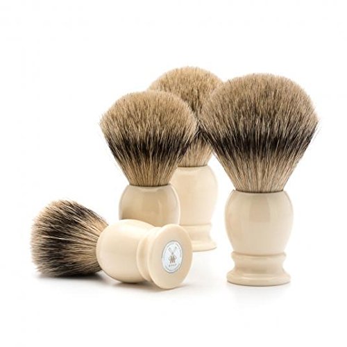 MÜHLE CLASSIC Silvertip Badger Shaving Brush for Men, Polished Resin Grip Beauty and Personal Care MÜHLE