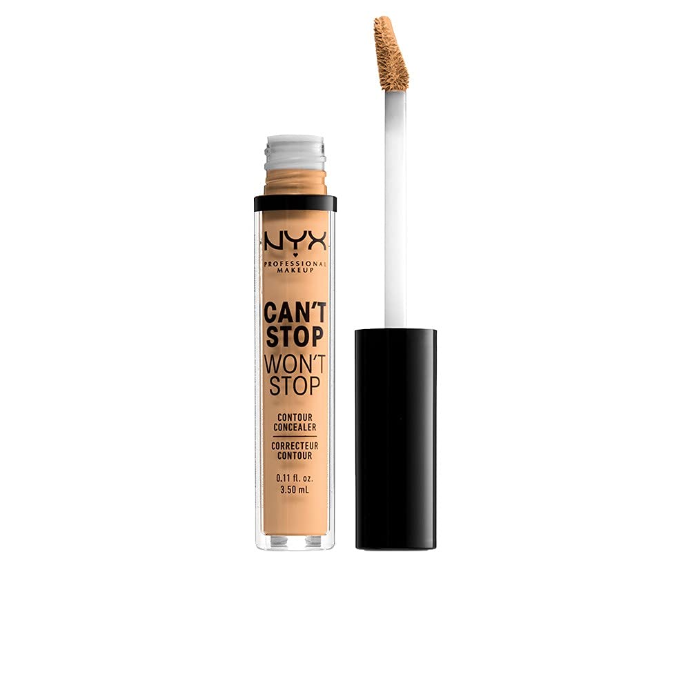NYX PROFESSIONAL MAKEUP Can't Stop Won't Stop Contour Concealer, 24h Full Coverage Matte Finish - True Beige Beauty & Personal Care NYX PROFESSIONAL MAKEUP