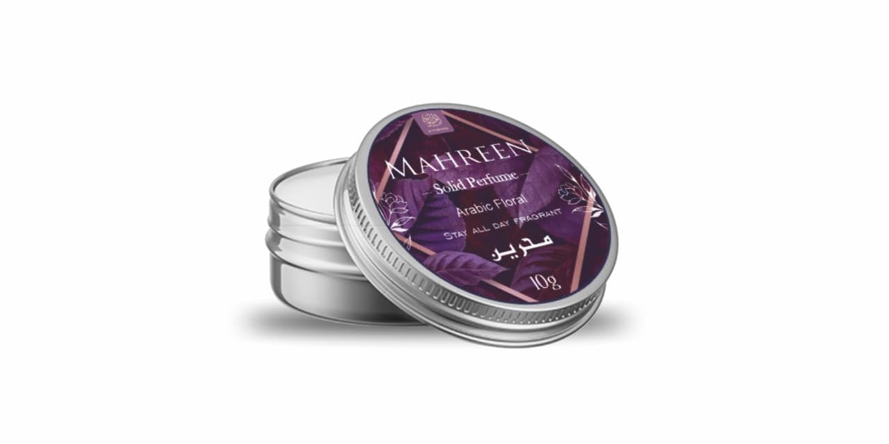 AL MASNOON Mahreen Solid Perfume 10g - Arabic Floral Fragrance, Long-Lasting Deodorant for All-Day Freshness, Perfect Beauty and Personal Care al masnoon
