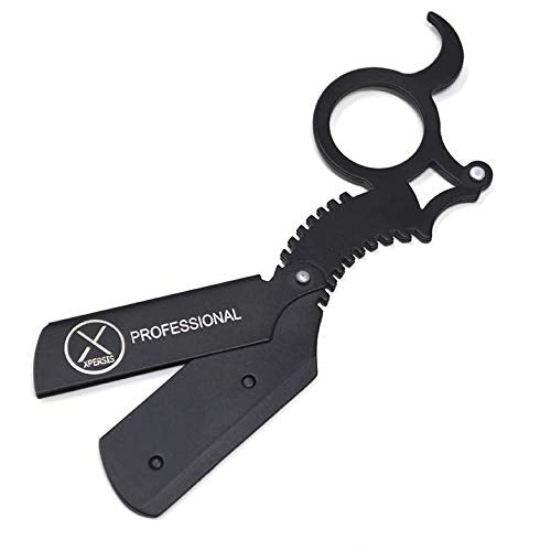 XPERSIS Professional Finger Insert Handle German Made Barber Straight Edge Shaving Razor Black (Dragon) Beauty and Personal Care XPERSIS