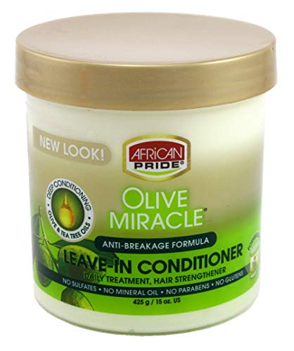 African Pride Olive Miracle Conditioner Leave-In 15 Ounce Jar (Pack of 3) Beauty & Personal Care African Pride