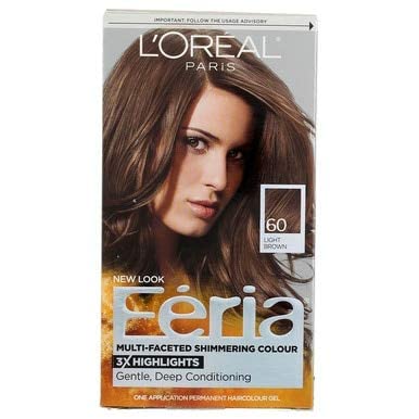 L’Oreal ParisFeria Multi-Faceted Shimmering Color, 60 Light Brown, 1 ea (Pack of 6) Beauty & Personal Care L'Oreal Paris