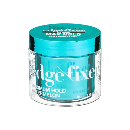 KISS COLORS & CARE Maximum Hold Edge Fixer, Non-Greasy Gel Formula Infused With Biotin B7, 24 Hour Hold, ‘Watermelon’ Scented, 3.38 Fl. Oz. (100 ml) Beauty & Personal Care KISS COLORS & CARE