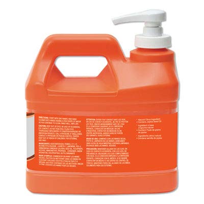 GOJO 0958-04 1/2 Gallon Natural Orange w Pumice Hand Cleaner - Quantity 3