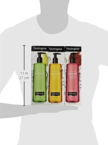 Neutrogena Rainbath Multi-pack of 3, 1 Original Formula, 1 Pomegranate and 1 Pear & Green Tea, 16 fl oz bottles Beauty & Personal Care Neutrogena