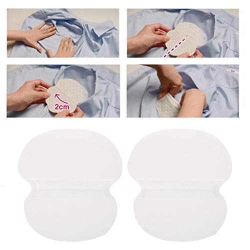 Armpit Pad for Under Breasts, Disposable Underarm Sweat Absorbent Pads Unisex Cotton Armpit Sweat Protector Guard (20PCS) Beauty and Personal Care Ejoyous