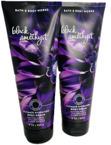 Bath & Body Works Black Amethyst Ultimate Hydration Body Cream 8 oz 2 Pack