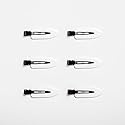 Creaseless No Bend Hair Clips (White/Black) Beauty & Personal Care Truhair