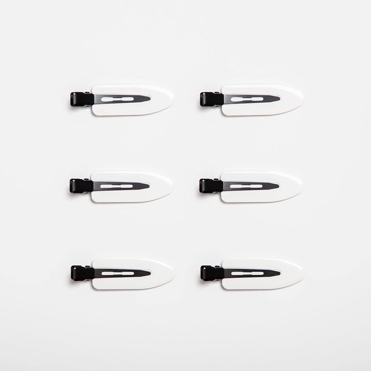 Creaseless No Bend Hair Clips (White/Black) Beauty & Personal Care Truhair