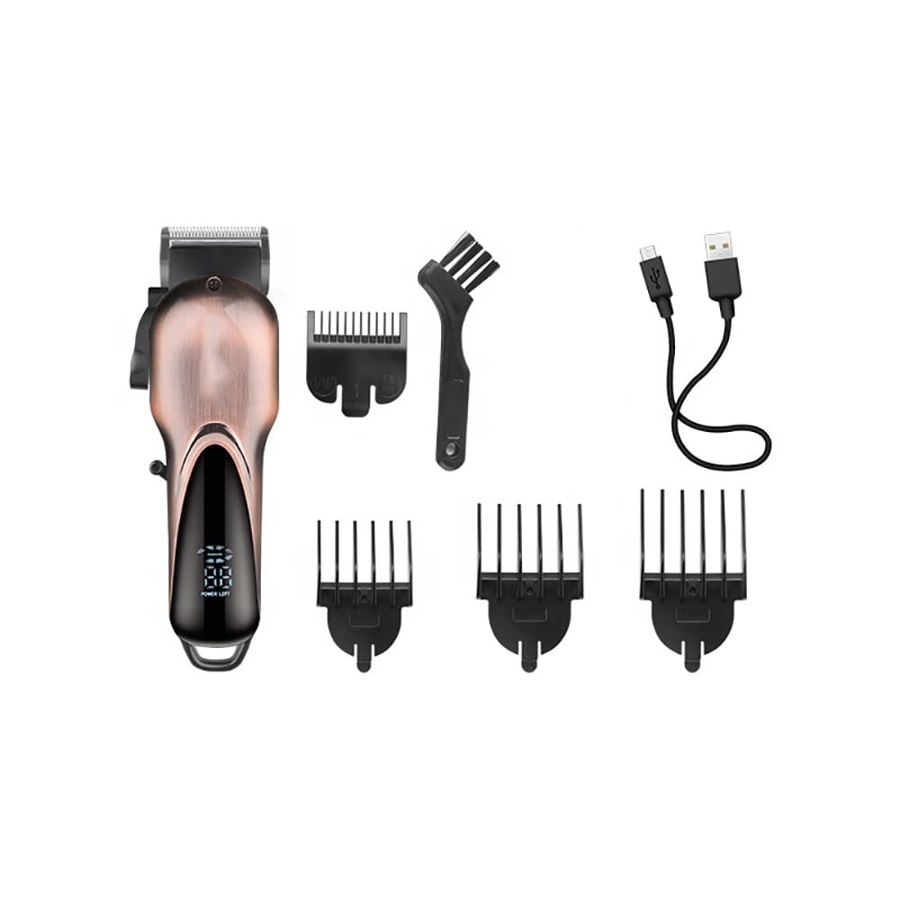 GLESVOWIO Pro Hair Clipper Powerful Professional Trimmer for Men Electric Adjustable Cutting Machine Rechargeable Beauty and Personal Care GLESVOWIO