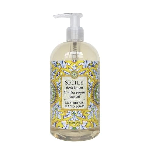 Greenwich Bay Trading Company Sicily Hand Soap - Moisturizing Shea Butter & Aloe Formula, 16 oz Bottle - Citrus & Herbal Scent, Gentle Liquid Soap Beauty & Personal Care Greenwich Bay Trading Company