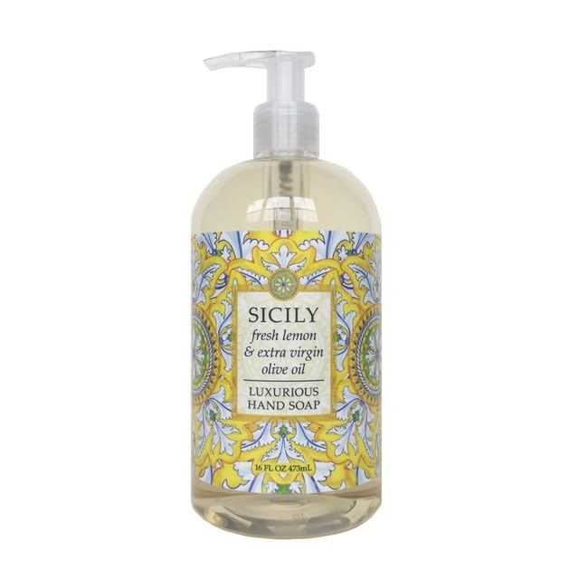 Greenwich Bay Trading Company Sicily Hand Soap - Moisturizing Shea Butter & Aloe Formula, 16 oz Bottle - Citrus & Herbal Scent, Gentle Liquid Soap Beauty & Personal Care Greenwich Bay Trading Company