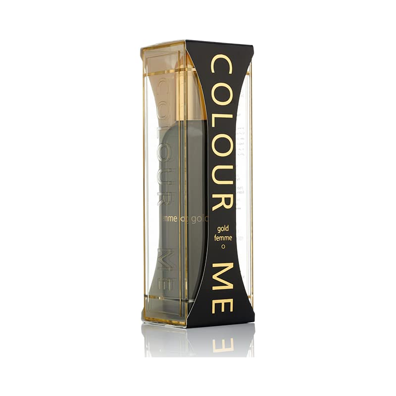 COLOUR ME Milton-Lloyd Gold Femme - Eau de Parfum - Jasmine, Rose Perfume for Women - Oriental Fruity - Long Lasting Perfume for Women - 3.4 oz Beauty & Personal Care COLOUR ME