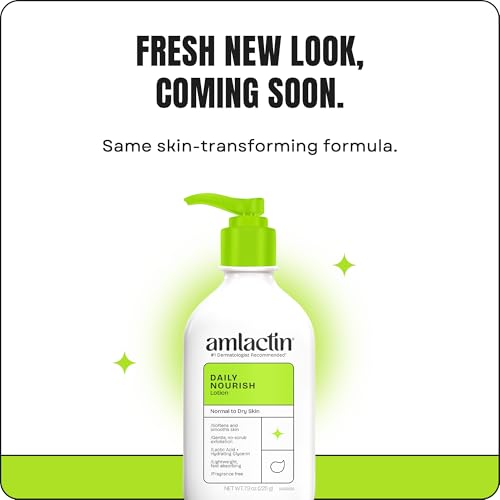 AmLactin Daily Moisturizing Lotion, 7.9oz Pump – 12% Lactic Acid Exfoliating Body Lotion for Dry Skin, Dermatologist Recommended Beauty & Personal Care AmLactin
