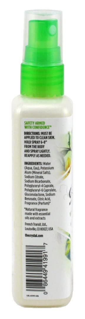 Crystal Deodorant Spray 4 Ounce Vanilla & Jasmine (Pack of 2) Beauty and Personal Care Crystal Essence
