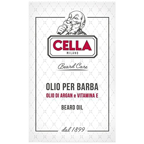 Cella Milano Beard Oil, 50 ml., Made in Italy, Shines, Conditions and Tames your Beard and Mustache. Beauty and Personal Care CELLA