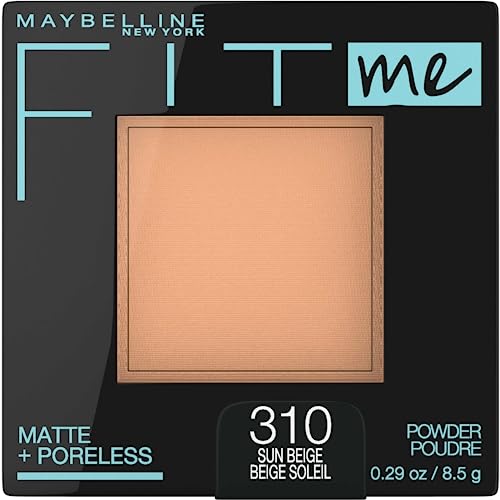Maybelline New York Fit Me Matte Plus Pore Less Powder, 310 Sun Beige, 0.29 Ounce Beauty & Personal Care MAYBELLINE