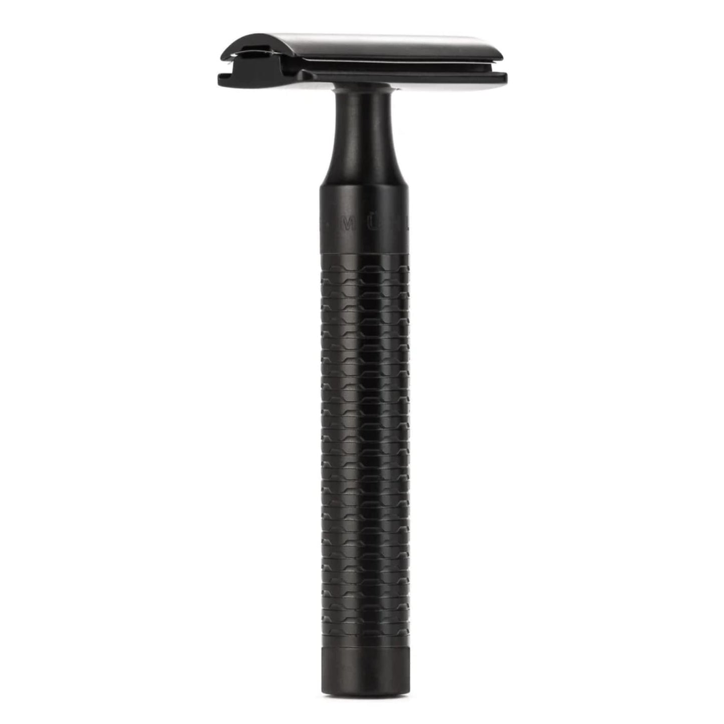 MHLE ROCCA Jet Black Stainless Steel 3-Piece Shaving Set - Silvertip Badger Brush, Safety Razor & Stand Men's Grooming, Modern, Masculine, Elegant Beauty and Personal Care MÜHLE