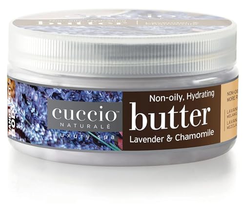 Cuccio Naturale Lavender & Chamomile Body Butter - 8 Ounce - Ultra-Hydrating, Non-Oily Formula for Silky Smooth Skin - Ideal for Daily Moisturization Beauty & Personal Care Cuccio