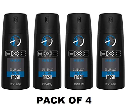 AXE Bodyspray Anarchy for Him 4 oz (Pack of 4) Beauty & Personal Care AXE