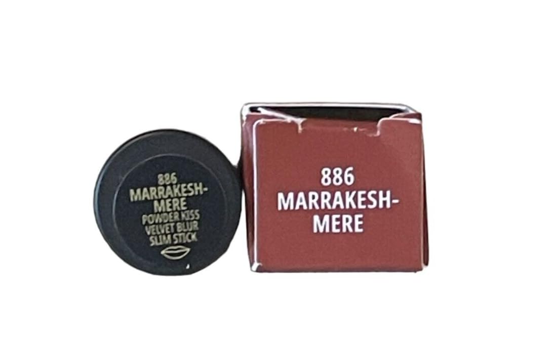 MAC Powder Kiss Velvet Blur Slim Lipstick 886 ~ Marrakesh-mere Beauty & Personal Care MAC