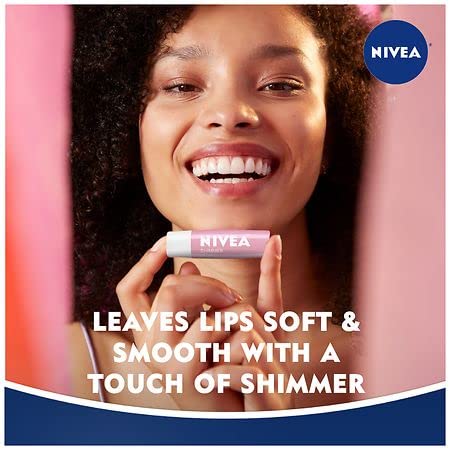 NIVEA Shimmer Radiant Lip Care 0.17 oz (Pack of 12) Beauty & Personal Care NIVEA