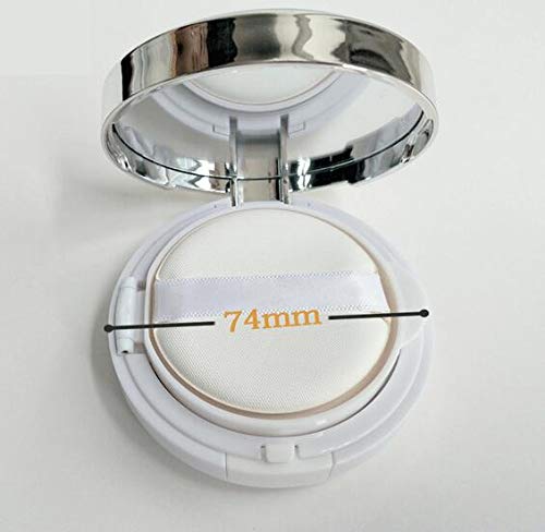 DNHCLL White Empty Luxurious Portable Air Cushion Puff Box BB Cream Container Dressing Case Powder Box with Air Cushion Sponge Powder Puff Beauty & Personal Care DNHCLL