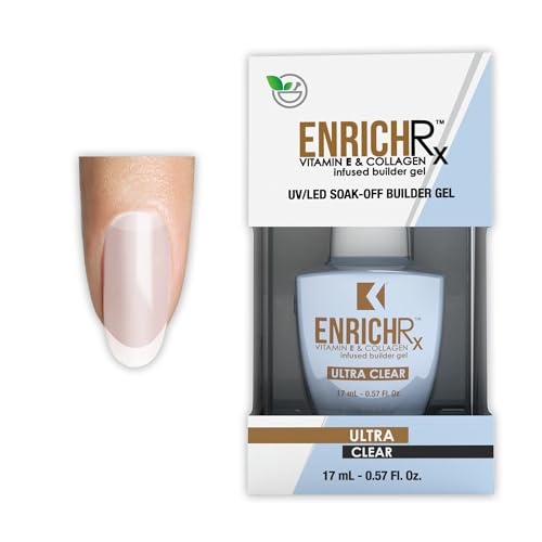 KUPA GelFinity EnrichRx Infused Builder Gel 0.57 fl oz - Ultra Clear Beauty & Personal Care KUPA