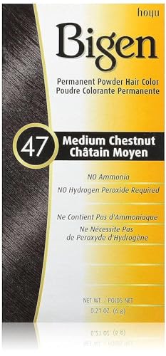 Bigen Permanent Powder Hair Color 47 Medium Chestnut, 0.21 Ounce (1) Beauty & Personal Care Bigen