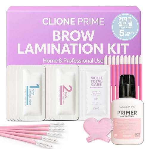 At Home Brow Lamination Kit - DIY Eyebrow Lamination Kit Professional Eye Brow Perm Kit Instant DIY Eyebrow Lift Kit for Fuller Thicker Brows Lasts Beauty and Personal Care CLIONE PRIME Default Title