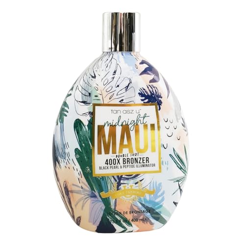 TAN ASZ U Midnight Maui Double Shot 400X Bronzer - 13.5 oz Beauty & Personal Care Brown Sugar