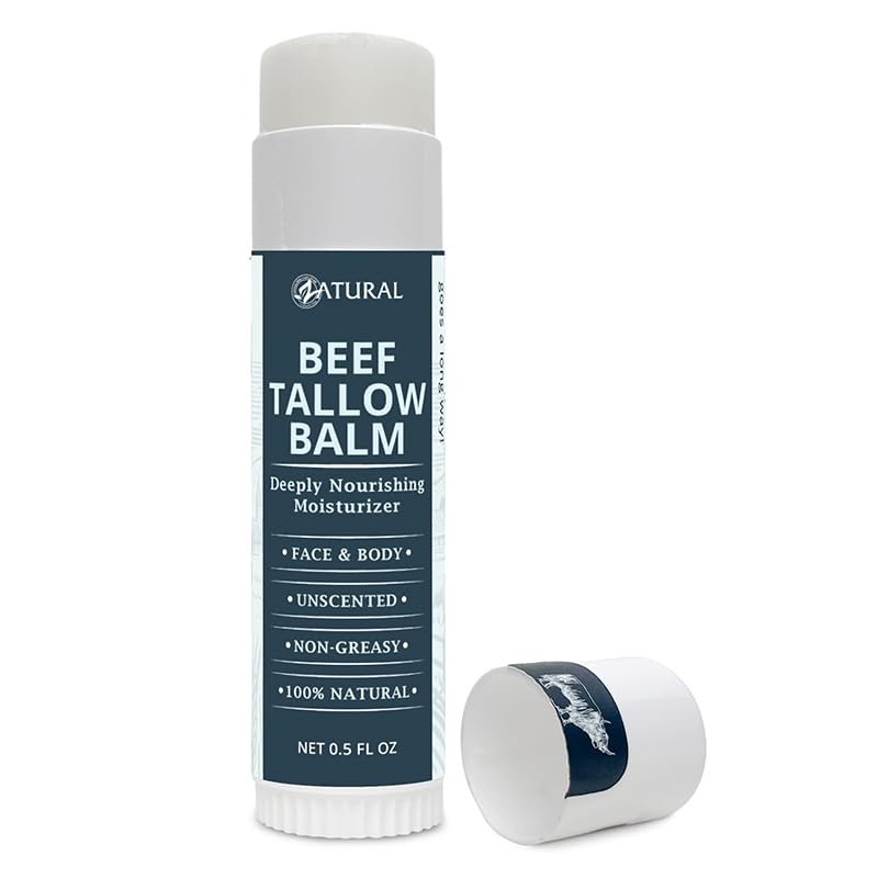 Zatural Beef Tallow Balm for Face and Body, Travel Size, 0.5oz Beauty and Personal Care Zatural