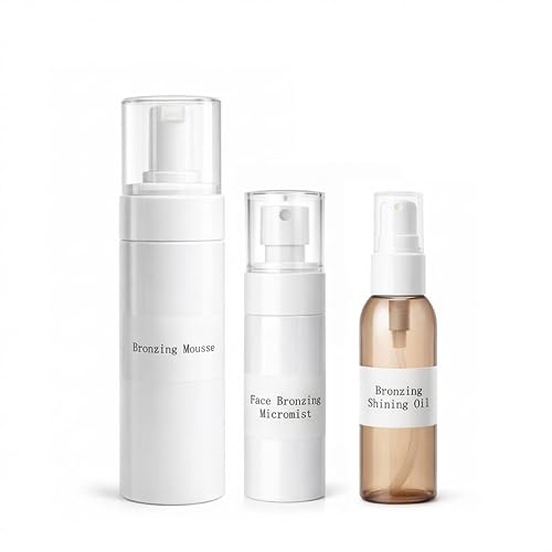 TAZTIR Antique Bronze Mousse Face Bronzer Micro-Mist Spray with Bronzer Shining Oil Set, Mousse/Spray/Oil Trio Set, Natural Bronzer, Moisturizing Beauty & Personal Care TAZTIR