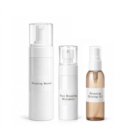 TAZTIR Antique Bronze Mousse Face Bronzer Micro-Mist Spray with Bronzer Shining Oil Set, Mousse/Spray/Oil Trio Set, Natural Bronzer, Moisturizing Beauty & Personal Care TAZTIR