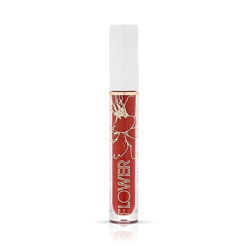 FLOWER BEAUTY Miracle Matte Liquid Lip Color - Vividly Bold & Creaseless Matte Liquid Lipstick, Comfortable All Day High Impact Makeup Color (Scarlett Beauty & Personal Care FLOWER BEAUTY