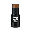 Mehron CreamBlend Stick | Face & Body Paint - Foundation Cream Makeup - Halloween Perfect - .75 oz (21 g) (Light Ebony) Beauty & Personal Care Mehron