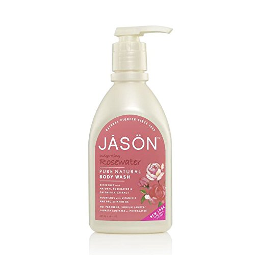 JASON NATURAL PRODUCTS BODY WASH,ROSEWATER SATIN, 30 FZ Beauty & Personal Care JASON
