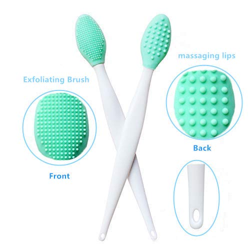 3 Pcs Lip Scrub Brush,Lip Scrubber Exfoliator,Double-Sided Silicone Lip Brush Tool for Men Women Lip Lightening, Lip Exfoliator Scrubber Tool for Dark Beauty & Personal Care New prominent