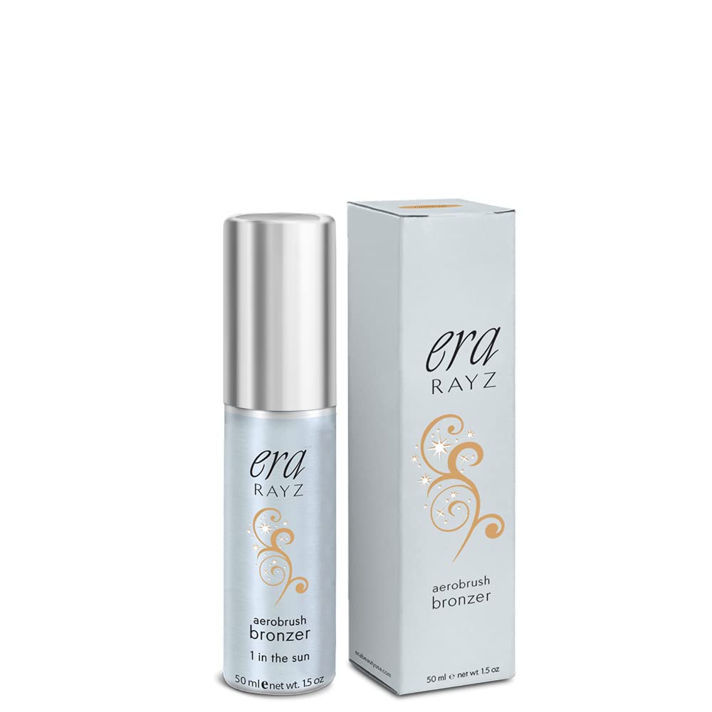 ERA Rayz spray on bronzer (1 In The Sun, 1.5 oz) - airbrush makeup, everyday, buildable, professional aerobrush cosmetics by Era Beauty Beauty & Personal Care ERA Beauty
