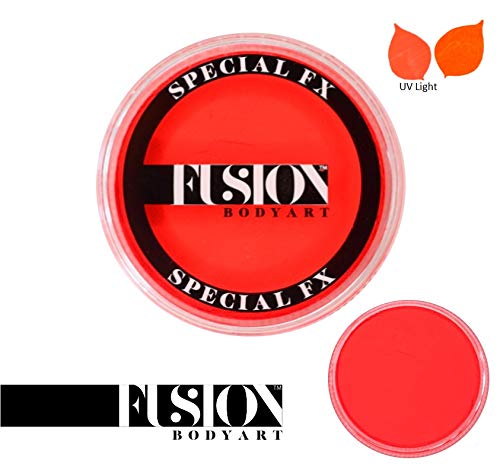 Fusion Body Art and FX Pro Special Effects Paint | Neon Orange (32gm), Professional Quality Water Activated Special FX Paint Supplies Single Color Beauty & Personal Care FUSION BODY ART