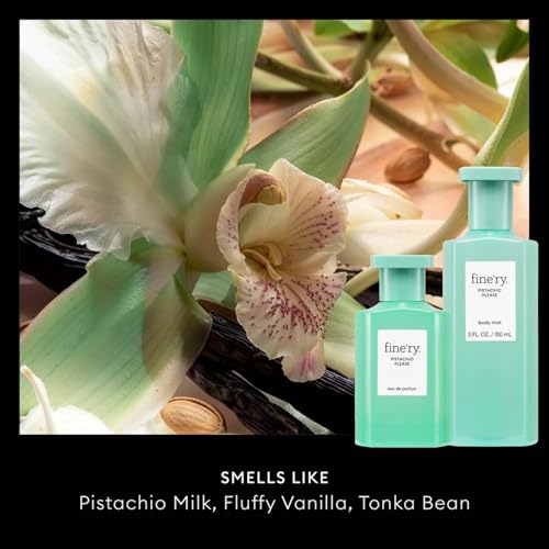 Fine'ry Pistachio Please Gourmand Vanilla Hair + Body Fragrance Mist Spray for Women - Long-Lasting, Warm, Sweet Scent - Roasted Almond, Sweet Beauty & Personal Care Fine'ry