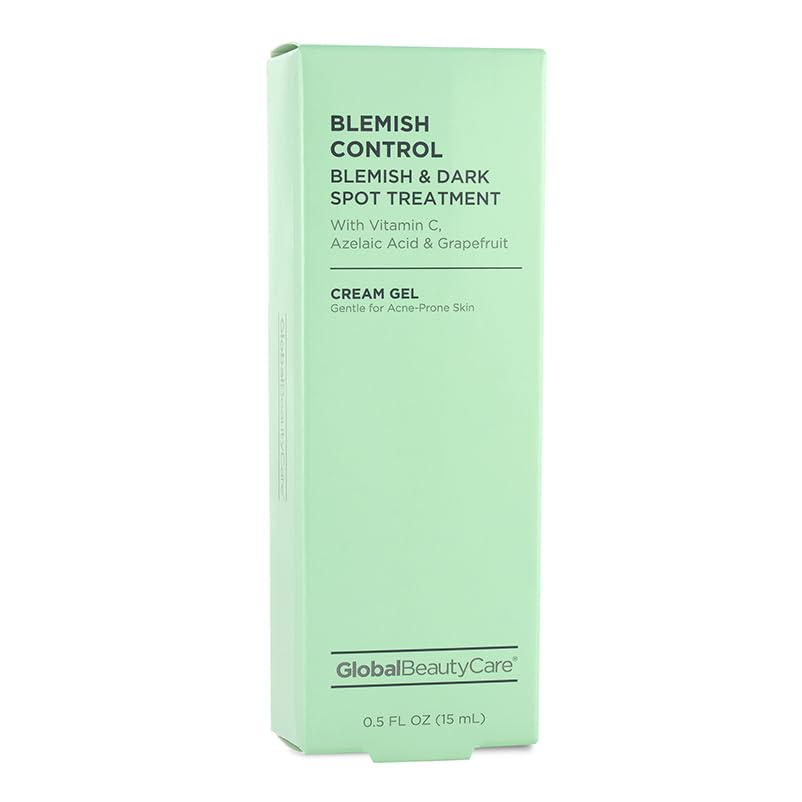 Global Beauty Care Blemish Control Skincare Kit - Clarifying Facial Cleanser, Exfoliating Scrub, Dark Spot Treatment & Soothing Moisturizer to Help Beauty & Personal Care Global Beauty Care
