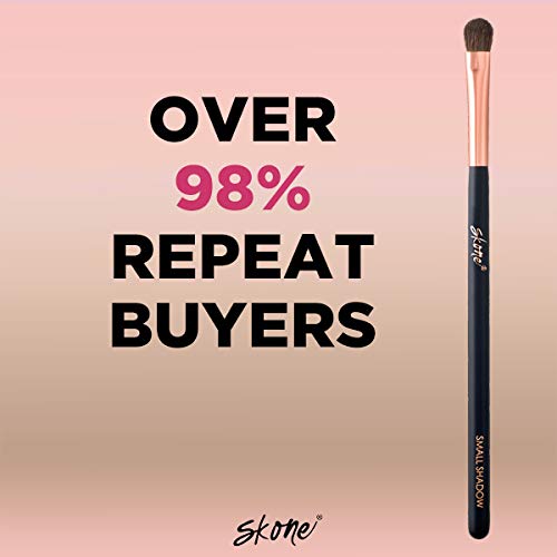 Skone Cosmetics | Professional Grade Makeup Brush | Eye Shadow | Eyebrows | Primer | Smudger | Nylon Brush (Small Shadow Brush) Beauty & Personal Care Skone