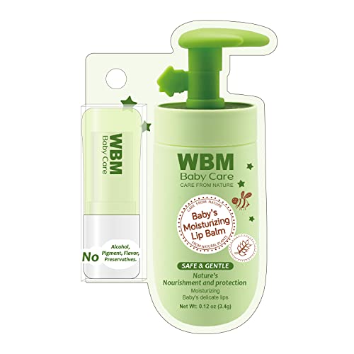 WBM Care Baby Lip Balm | Clean, Natural, and Non-Toxic Formula | Fragrance-Free Lip Care for Babies, Gentle Hydration and Protection for Delicate Lips Beauty & Personal Care WBM