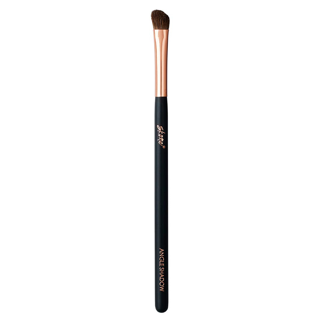 Skone Cosmetics Angle Shadow Brush - Luxe Premium Rose Gold and Synthetic Black Eye Shadow Angle Brush - Professional Grade Nylon Angled Shading Beauty & Personal Care Skone
