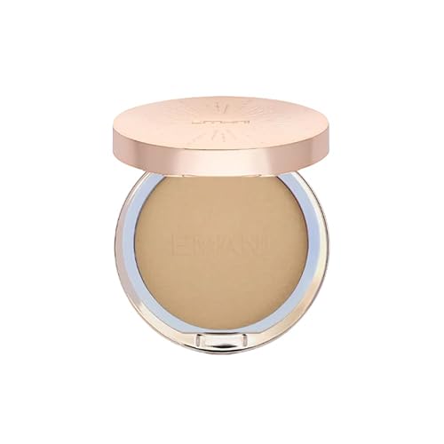 Emani Flawless Matte Powder Foundation - Mineral Compact Makeup for Sensitive Skin, Buildable Coverage, Shine Control, Long-Lasting Finish Up Beauty & Personal Care Emani