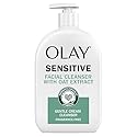 Olay Sensitive Facial Cleanser with Oat Extract Gentle Cream Cleanser, 16 fl oz Beauty & Personal Care Olay