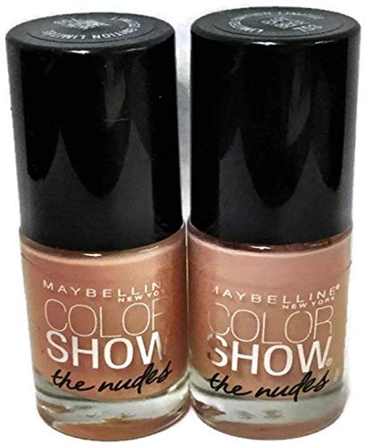 Maybelline Color Show Limited Edition The Nudes Nail Polish, 753 Bare Beige (2 Pack)