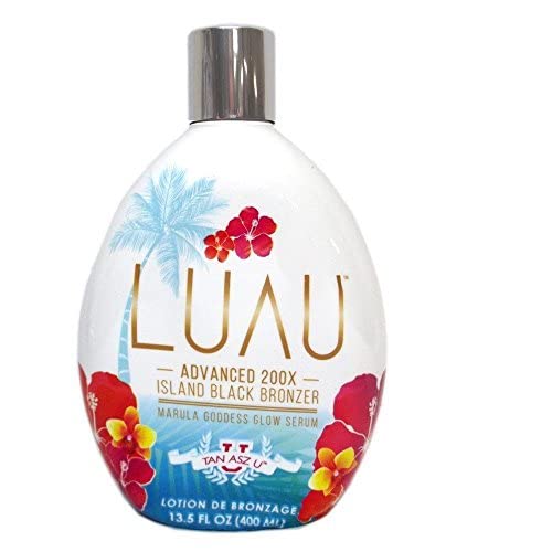 Tan Asz U Luau Advanced 200X Island Black Bronzer Dark Tanning Lotion Accelerator for Indoor Tanning Beds 13.5 fl. oz. Beauty & Personal Care Tan Asz U
